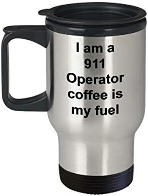 911 Operador Coffee é minha caneca de viagem para presente de combustível para esposa, marido, mãe, pai, filha, filho, irmã, irmão