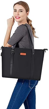 Mosis USB Port Laptop Tote Bag, Mulher grande organizadora Trabalho Office Business Travel Shopp