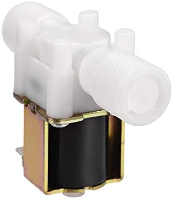 UXCELL DC12V G1/2 Válvula solenóide elétrica de água plástica normalmente aberta N/o Pressão Chave de fluxo de entrada