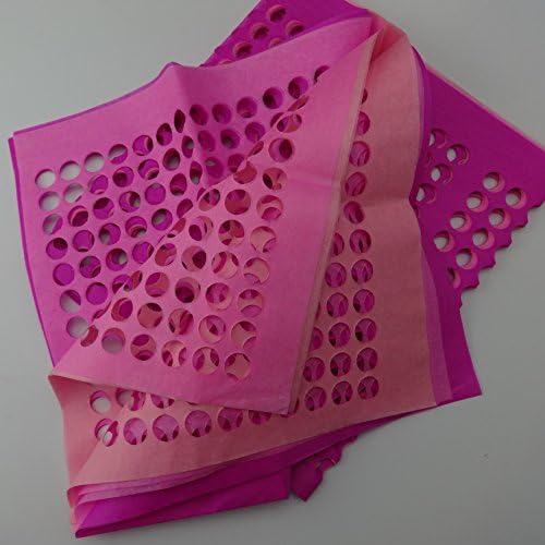 10 folhas de papel de seda incríveis com orifícios de 1/2 polegada