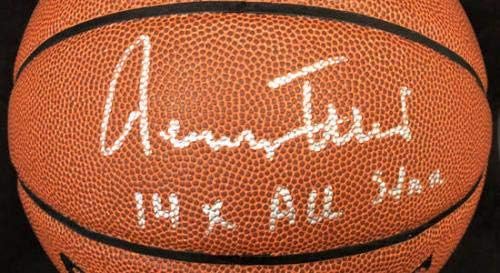 Jerry West assinou o basquete de E/S All Star Los Angeles Lakers PSA/DNA autografado - Basquete autografado