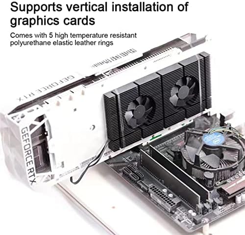 Ventilador de resfriamento da placa gráfica YXSIAN69G Easy Instalação 4pin Excelente GPU Placa traseira Memória