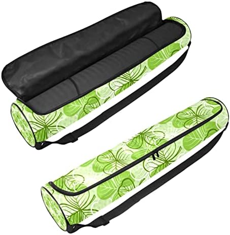 Bolsa transportadora de ioga de trevo de três folhas com alça de ombro de ioga bolsa de ginástica
