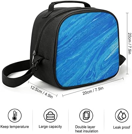 Lancheira isolada premium Blue Work Travel Office Almoço Cooler