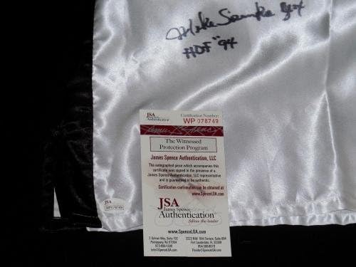 Michael Spinks Autografed Boxing Trunks - JSA Coa! - Roupas de boxe autografadas e troncos