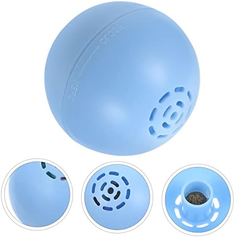 IPETBOOM 3PCS Brinquedo interno Brinquedo de brinquedo interativo Girar de luz resistente a desgaste do desgaste do presente Sons de exercícios de bola sons azul-céu Moving Kitten Lights