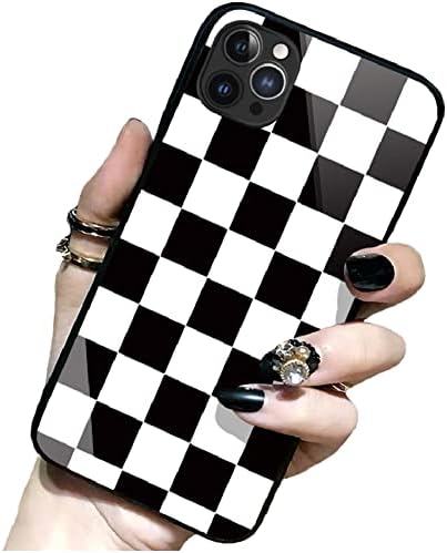Caixa para iPhone de xadrez compatível com iPhone 14 13 12 11 Pro Max Plus Mini SE XS XR x 7 8 Grid Lattice Plaid