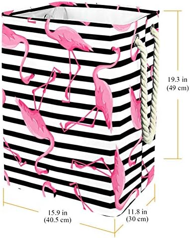 DJROW LAPUNDERY Organizador tropical rosa flamingo preto ladrão lavanderia lidar