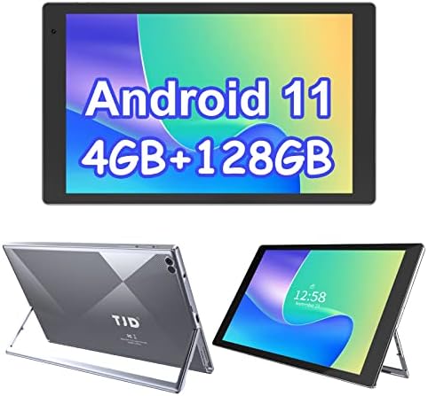 TJD Android 11 comprimidos de 10,1 polegadas com suporte, 4 GB de RAM 128 GB ROM 512 GB Processador quad-core, tablet Google