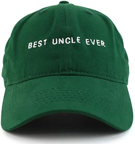 Loja de vestuário moderna Melhor tio sempre bordado de algodão macio, chapéu de pai