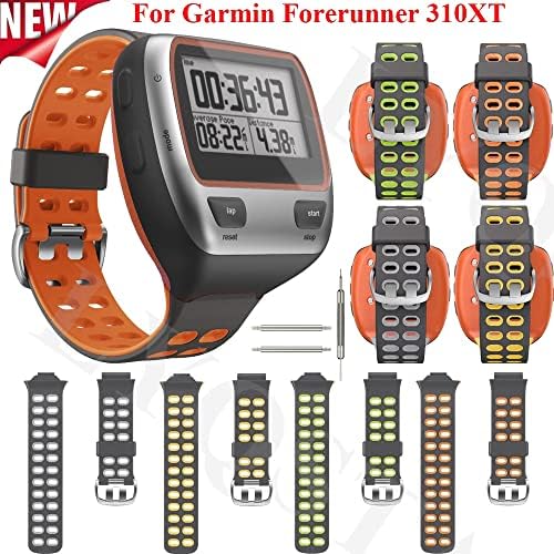 Tiras de substituição da banda de vigia de silicone vevel para Garmin Forerunner 310xt 310 XT Smart Watch Wrist Band Band Bracelet Belt Belt
