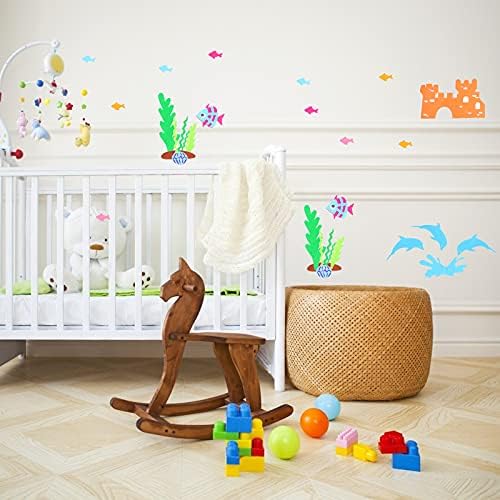 47pcs infantil adesivos de parede de parede infantil decalques decorativos de parede decalques decoração de casa para festa de celebração