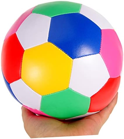 CLISPEED 2PCS Soft Silent Football Toys for Kids Boys Soccer Toys Child Pu Toy Ball, Esponja