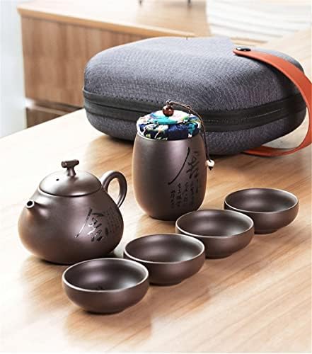 Chaleira sdfgh cerâmica chinês gaiwan viagens chinesas xícara de chá cerâmica para puer chinese tea panel portátil conjunto de chá