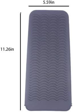 Tapete de silicone resistente ao calor, tampa de tapete para ferros de ondulação, alisadores de cabelo, ferros planos e