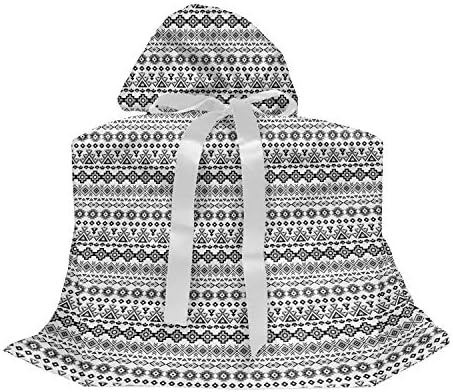 Bolsa de presente de tecido asteca lunarable, design abstrato clássico padrão quadrados de diamantes estampe