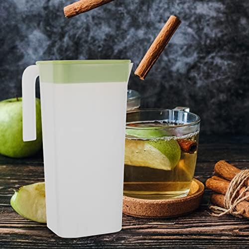 UPKOCH BRITA PARRIMER ÁGUA PRIMEIRA PLÁTICA DE ÁGUA FRIO: 1,8L Brinques de panela jarro de água com uma jarra de bebida de chá de chá gelada para a jarra de filtro de água verde para festa de verão quente