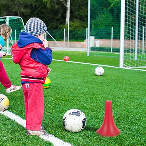 Besportble mini esportes cones de futebol plástico conexões agilidade coes marcador de campo 10pcs cores brilhantes para treino de basquete de futebol Jogos internos ao ar livre