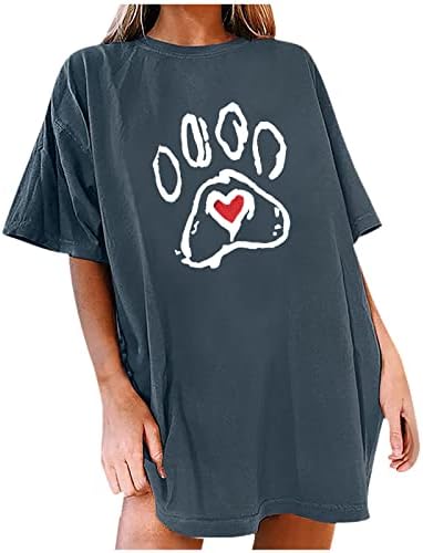 Paw Love Shirt Dog Dog Amante Camisas para mulheres PAW PRIMA