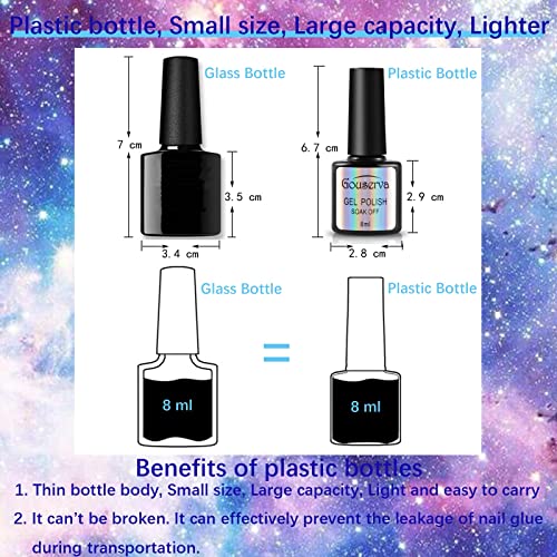 Conjunto de esmaltes em gel de mudança de cor - Alteração de cor Refletor Glitter Diamond Gel Achaness Conjunto, 6 cores UV/LED