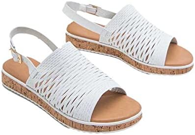 Zhishiliuman feminino Slingback Sandras Sandálias Flates 2023 Trendy Slip em sandálias de praia aberta dos dedos dos pés