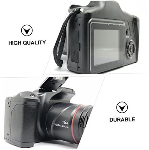 Câmera Solustre Câmera Digital Camcorder 1080p Vídeo Câmerada 16x Câmera Digital ABS 1080p Comércio Exterior Black