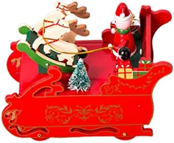 Caixa de madeira Besportble Box de madeira artesanato de madeira para crianças brinquedo para crianças para crianças Caixa de música mecânica CAROUSEL Horse Groate Box Christmas Box Box Box Melody Ornamentos