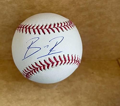 Brayan Rocchio Cleveland Indians assinou autografado M.L. Baseball JSA Testemunha