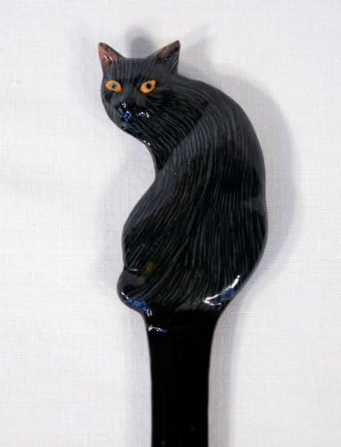 LX Painted Black Cat Letter abridor