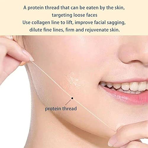 Levantamento solúvel da linha de proteínas, fios de proteína facial instantâneos, 12 linhas/saco de levantamento de cuidados
