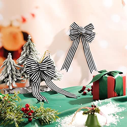 Willbond 6 peças Buffalo xadrez xadrez de ladrão de búfalo búfalo grinaldas de grinaldas para a árvore de Natal Crafts de decoração