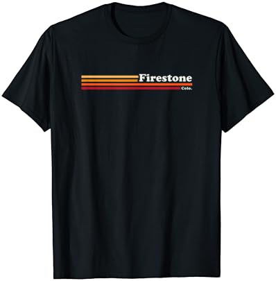 T-shirt vintage do estilo gráfico dos anos 80 Firestone Colorado