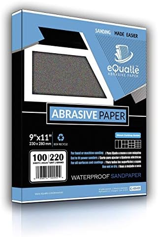 Pacote - 2 itens. Lixa | 100 folhas | Grit 220 | Grit 2000