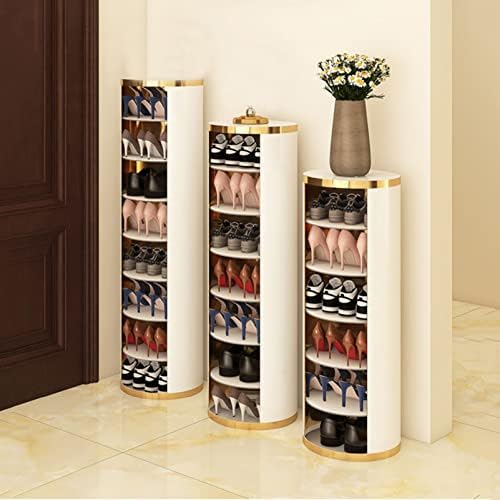 Gabinete de sapato, prateleiras de sapatos grátis de 7 sapatos de camada Armário de armazenamento, armário estreito de sapato de sapatos