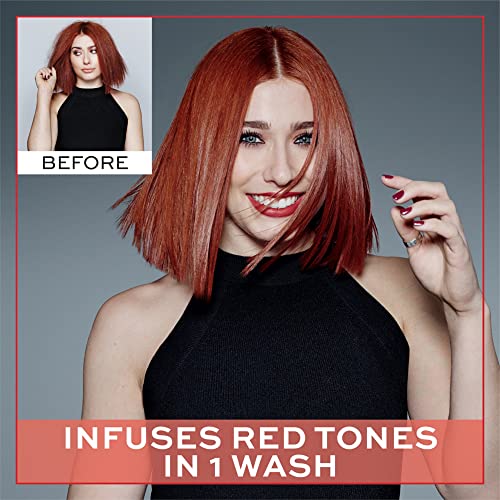John Frieda Radiant Red Shampoo para cabelos ruivos, ajuda a melhorar os tons de cabelo ruivo, com romã e vitamina E, 8,3 oz