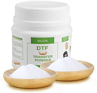 DTF Powder Branco - Transferência de tecido em pó para impressão de camisetas DIY com impressoras de jato de tinta -