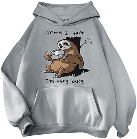 Selta fofa de moletom feminino Kawaii Manga longa Capuz Tops de algodão para garotas adolescentes Pullover liso de