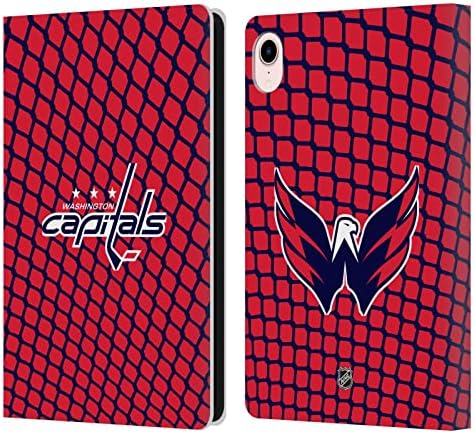 Projetos de capa principal licenciados oficialmente NHL Pattern líquido Washington Capitals Livro de couro Caixa Caixa Caspa Compatível