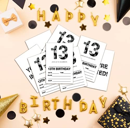 Cartões de convite de festa de aniversário para crianças, convites para festas, cartões para meninos, celebração de