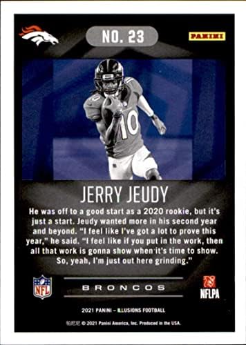 2021 Panini Illusions 23 Jerry Jeudy Denver Broncos NFL Football Trading Card