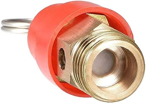 Heyous 2pcs 1/4 Válvula de alívio de segurança do compressor de ar para tubulação de pressão