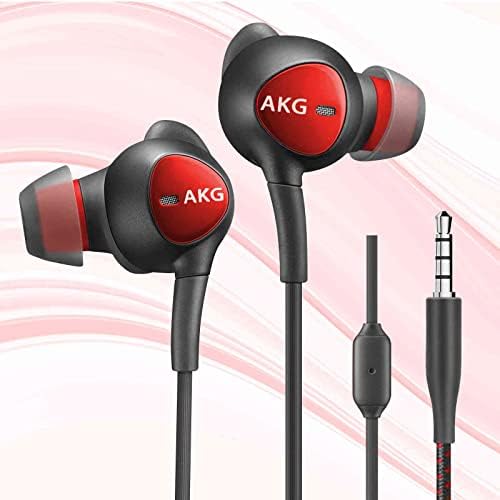 Wired 3,5mm Jack Durável Earbuds Wearbuds W Microfone e controle de volume, Bass Deep Bass Clear Sound Ruído isolado em