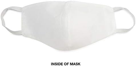 MartEx 1C37963 Pano padrão reutilizável Confortável Proteção de rosto sólido respirável Máscara de face de loop de ouvido para