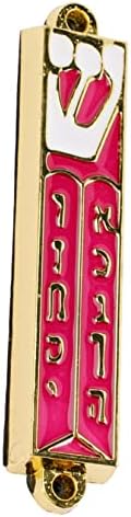 Holibanna 4pcs gatepost santo rolagem decoração vintage mezuzah decoração judaica mezuzah oração mezuzah vermelha liga