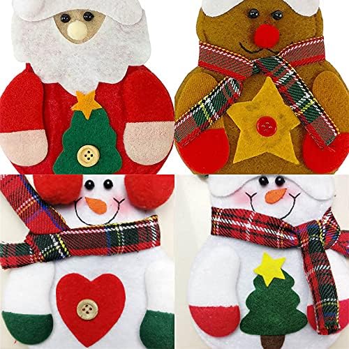Decorações de Natal Restaurante e layout de hotel Novo tecido não tecido Old Man Snowman Snowman Christmas Bag de talheres de