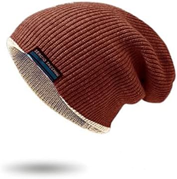 Litssin gorro chapéus para homens mulheres, chapéu de gorro de malha chapéus de inverno acrílico para homens homens macios