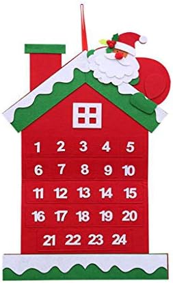 Decorações de Natal de Natal com bolsos Felts Advent grande calendário Decoração de casa Casa