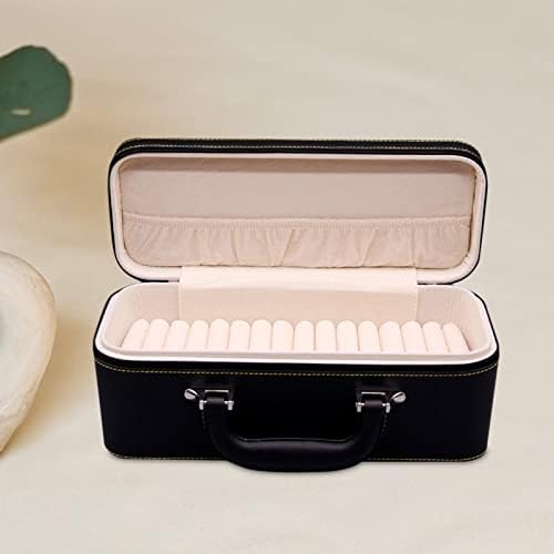 Caixa de pulseira portátil de Tachiuwa, com manípulo de pulsação anéis de exibição caixas de joalheria de joias de