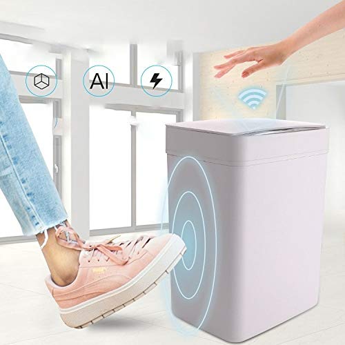 Allmro pequeno lixo pode sensibilidade ao toque inteligente, lixo de banheiro da sala de estar automática da cozinha