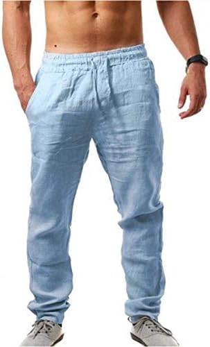Calças casuais de tamanho grande para mulheres 2x Loose Elastic Men's Soll Sollowable Color Casual Calça calças calças